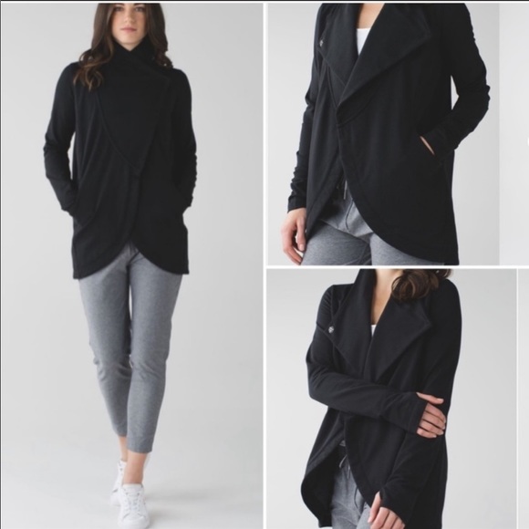 lululemon athletica Jackets & Blazers - Lululemon That’s a Wrap Jacket Black Size 8